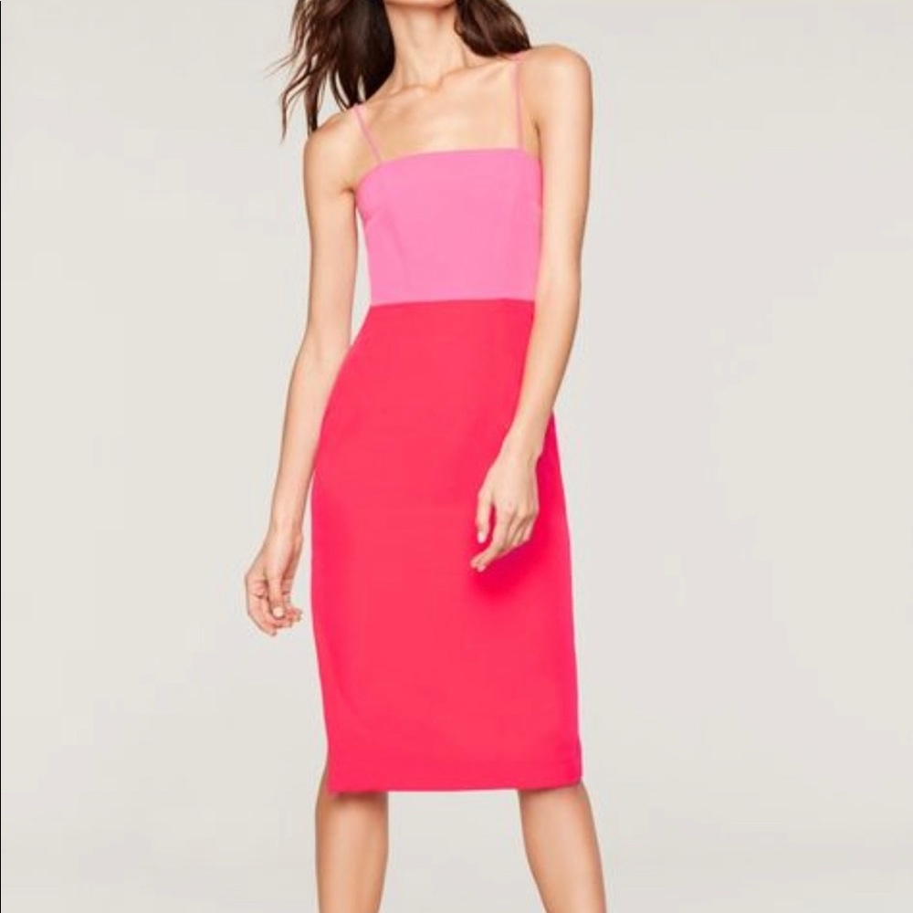 Milly Pink Color-block Dress